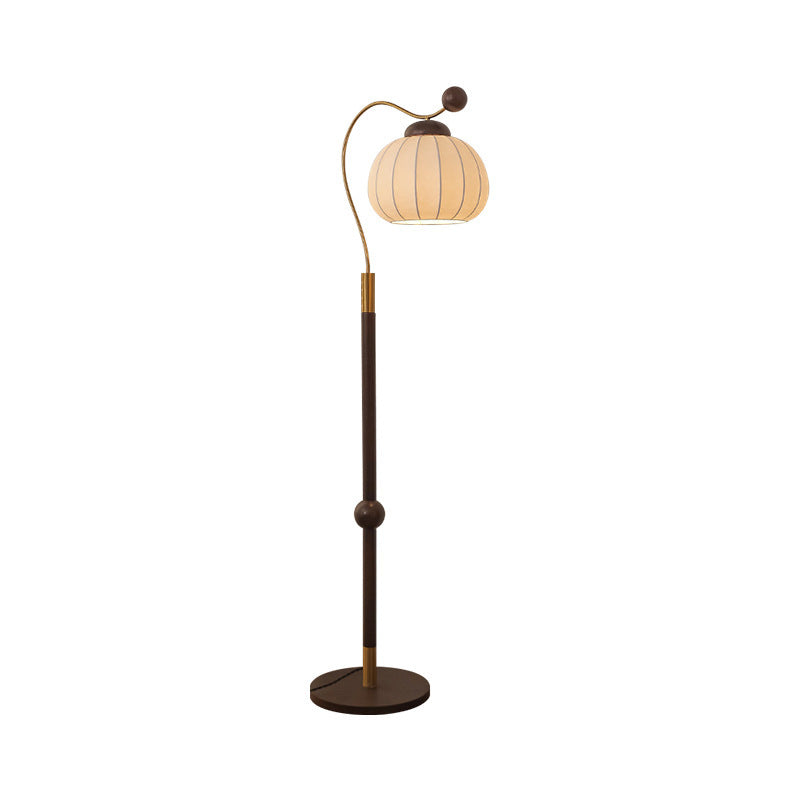 Lampe sur Pied Courbée avec Abat-jour Réglable – Lampe de Design Moderne