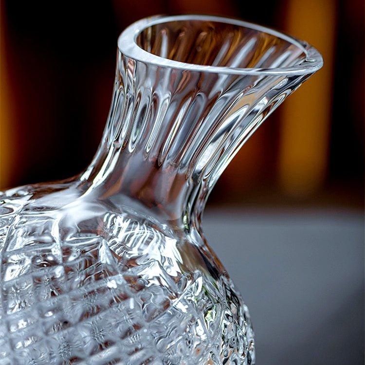 LuxeDecant Carafe à Vin | Rotation 360° | Verre Cristal Soufflé à la Main | Aération Parfaite & Design Élégant
