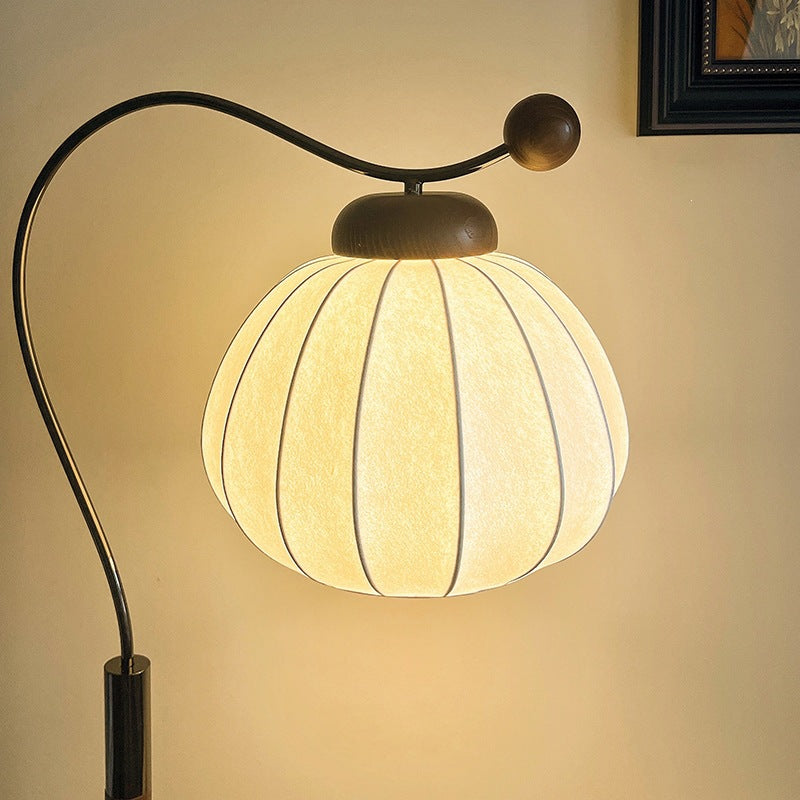 Lampe sur Pied Courbée avec Abat-jour Réglable – Lampe de Design Moderne