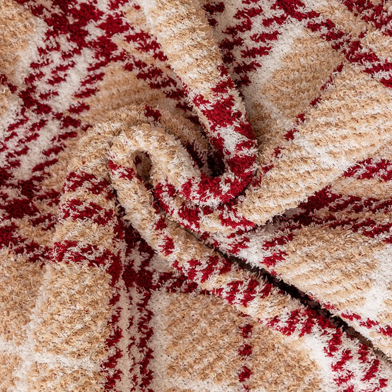 Plaid à Carreaux – Couverture Douce et Chaleureuse