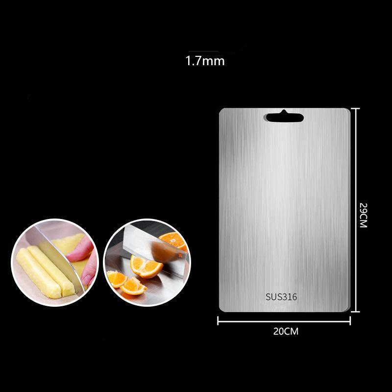 TitanPro – Planche à découper de haute qualité en acier inoxydable allemand