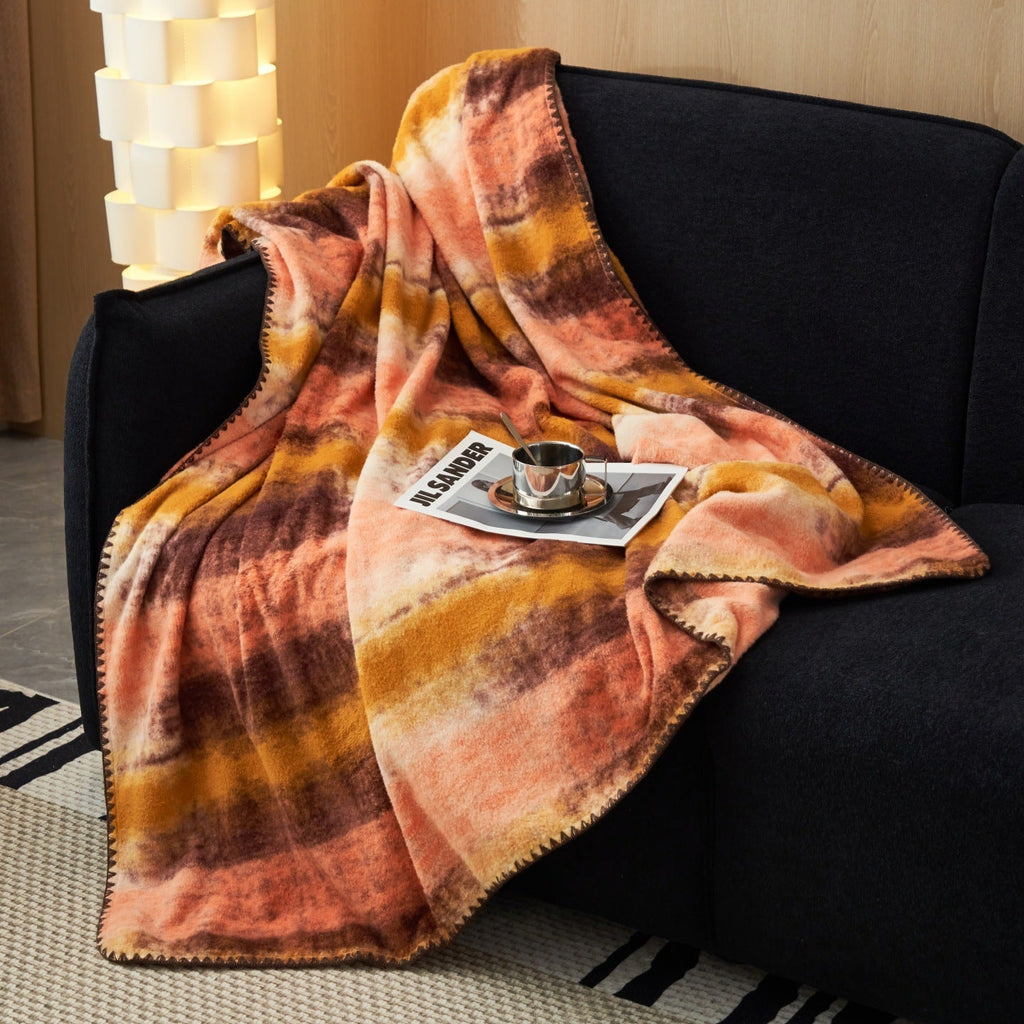 Plaid en Fleece Doux – Couverture Chaude et Décorative pour Canapé