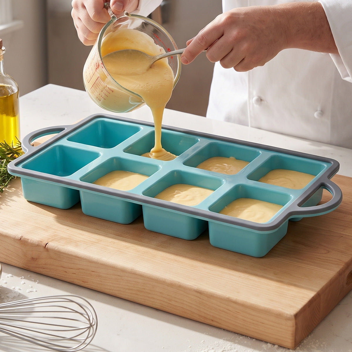 Moule à Gâteau en Silicone Multifonctionnel avec Poignées – Moule Flexible pour Gâteaux et Pâtisseries
