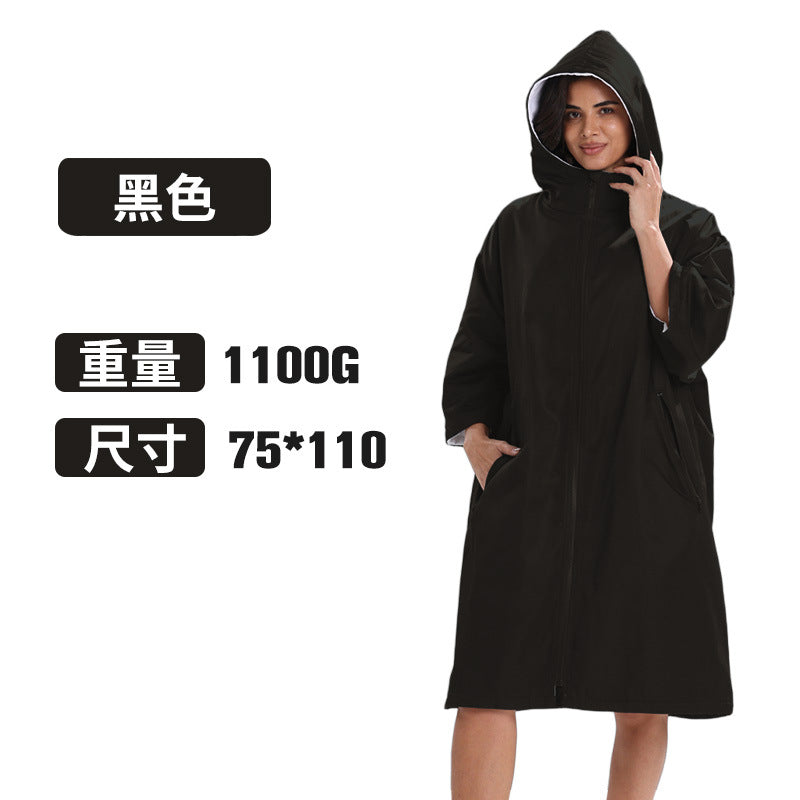 Poncho Imperméable pour Femmes avec Capuche – Long Poncho de Pluie pour Voyager