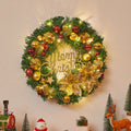 Couronne de Noël lumineuse avec éclairage LED – Décoration festive de Noël