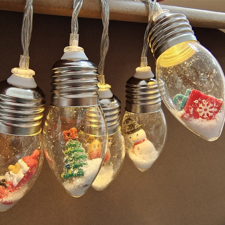 Éclairage LED de Noël avec Figurines de Noël – Guirlande Lumineuse Décorative pour le Sapin