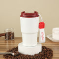 Tasse à Café pour Femmes avec Couvercle en Silicone – Tasse de Voyage Réutilisable