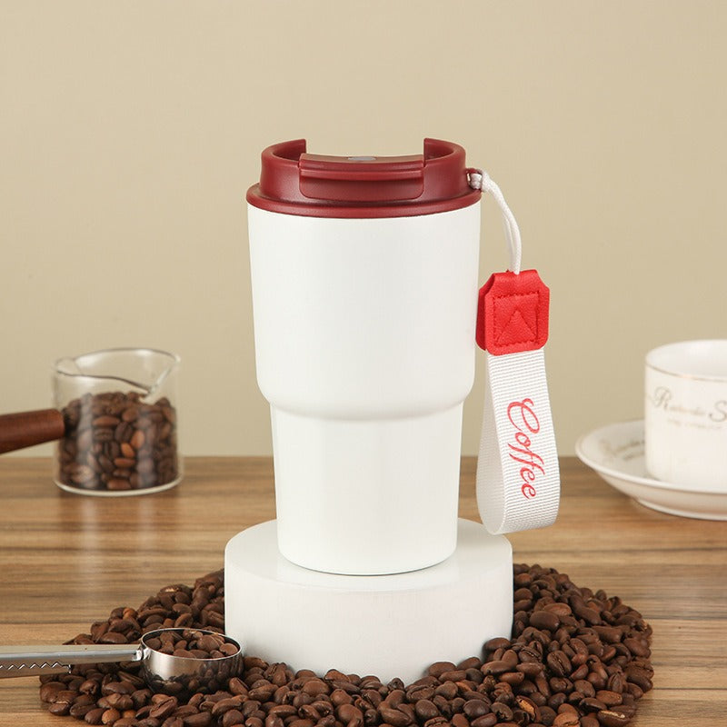 Tasse à Café pour Femmes avec Couvercle en Silicone – Tasse de Voyage Réutilisable