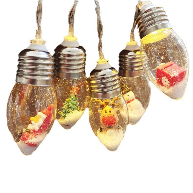 Éclairage LED de Noël avec Figurines de Noël – Guirlande Lumineuse Décorative pour le Sapin