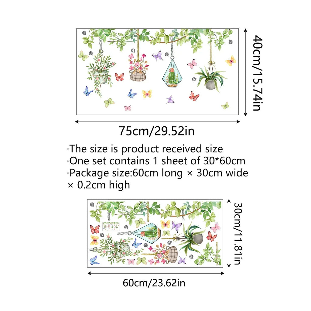 ✨DERNIER JOUR : 70 % DE RÉDUCTION ! - 💐 Autocollant de fenêtre avec bouquet floral coloré 🖼️ (Amovible sans laisser de traces)