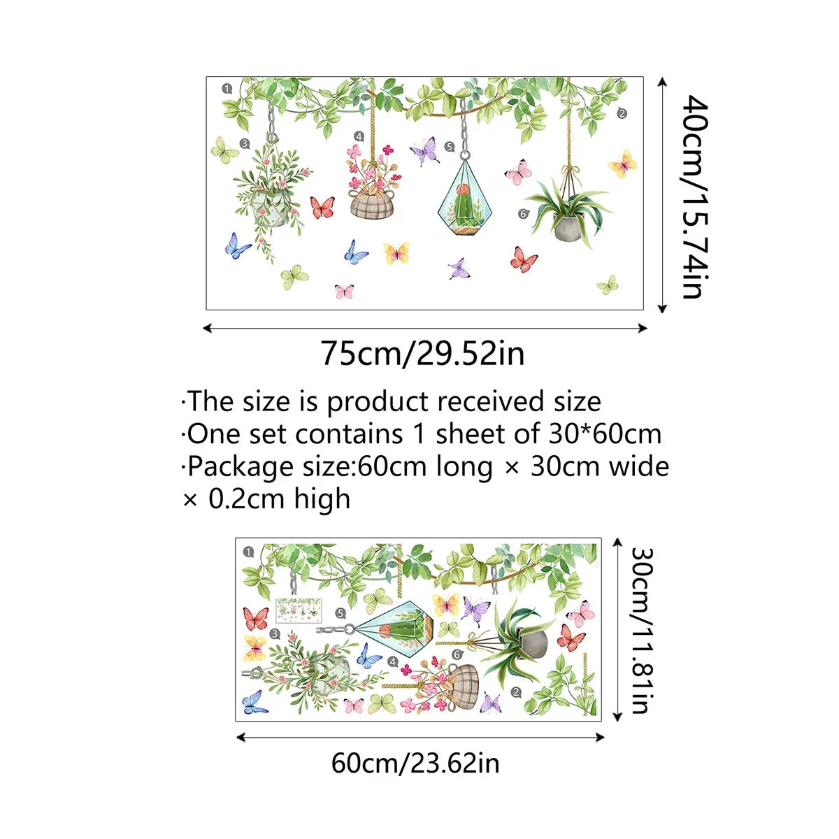 ✨DERNIER JOUR : 70 % DE RÉDUCTION ! - 💐 Autocollant de fenêtre avec bouquet floral coloré 🖼️ (Amovible sans laisser de traces)