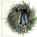 Guirlande de Noël avec Nœud Décoratif et Cloches – Décoration de Porte Festive
