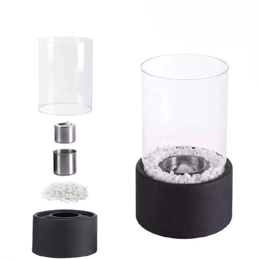 Lampe de Table à Huile - Classique avec Flamme Ouverte - Velunor