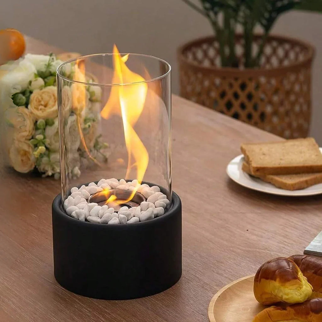 Lampe de Table à Huile - Classique avec Flamme Ouverte - Velunor