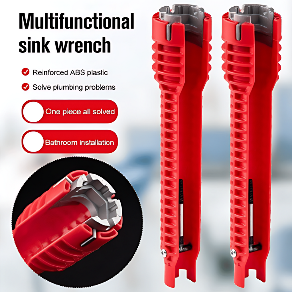 SinkWrench 1+1 GRATUIT : Clé de Lavabo Multifonctionnelle et Facile à Utiliser
