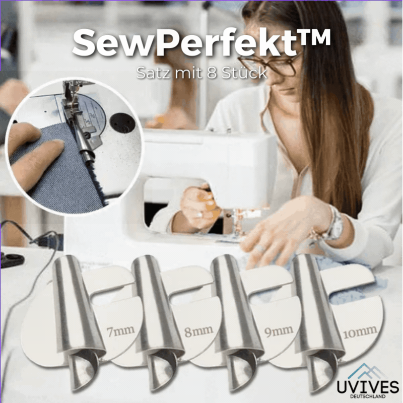 SewPerfect - Pied de biche à ourlet en spirale - Ensemble de 8 pièces
