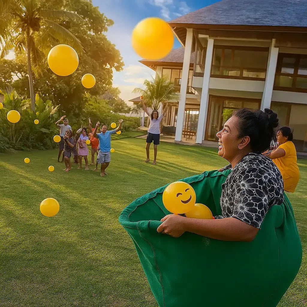 Pantalons Géants Ensembles de Jeu en Plein Air avec Ballons Sautants