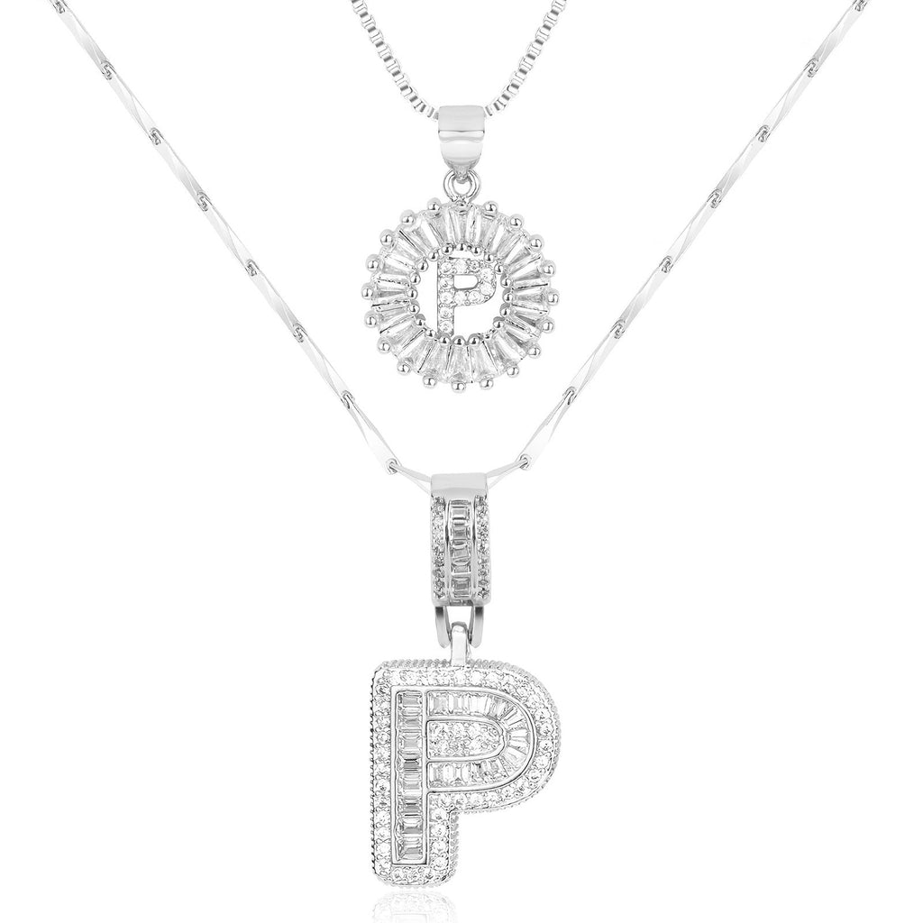 Collier GemLetter - Pendentif Initial avec Finition Luxe