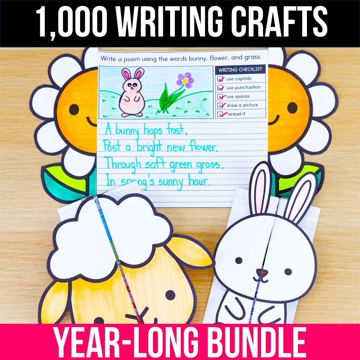 1 000 activités d'écriture + prompts BUNDLE ANNUEL