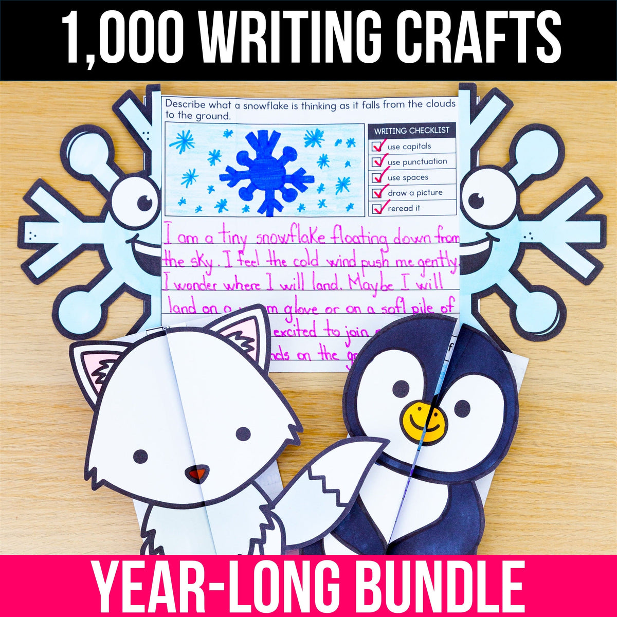 1 000 activités d'écriture + prompts BUNDLE ANNUEL