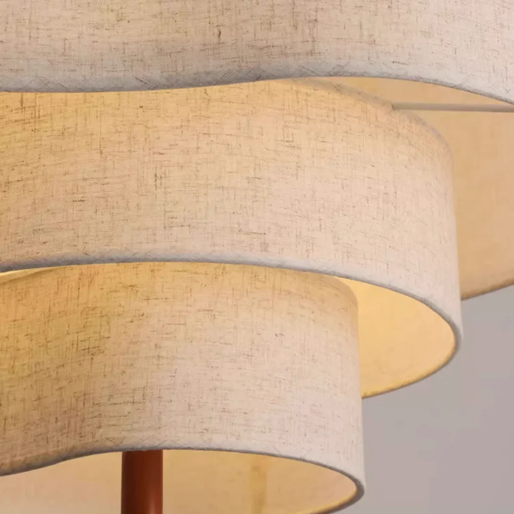 Suspension en Tissu pour Salon & Table à Manger | Lampe de Plafond Design dans le Style Japandi