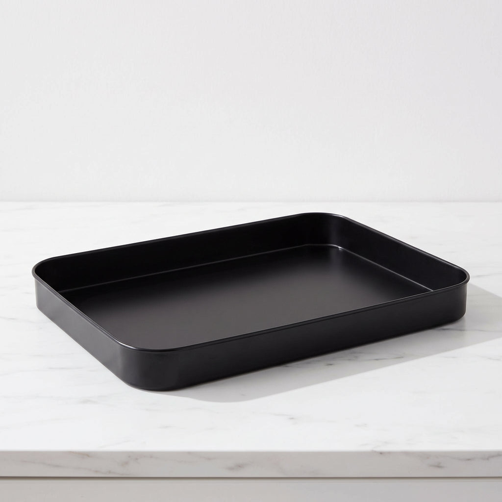 Plaque de Rôtissage en Métal Krumble – Plat à Rôtir en Anthracite Robuste pour Four et Plats Rôtis