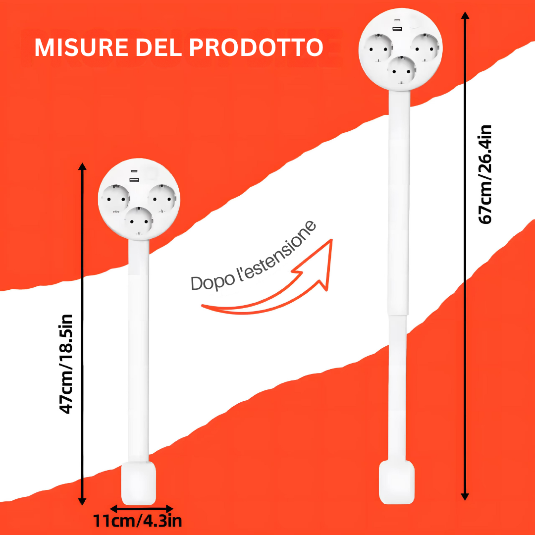 PowerReach | La prise extensible intelligente et élégante pour une maison moderne
