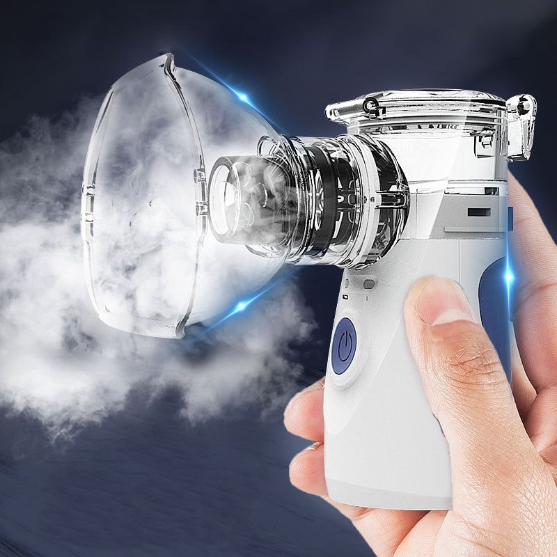Dispositif de Soulagement Respiratoire Ultrasonique Compact Rechargeable
