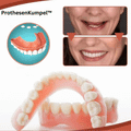 Prothèse Dentaire en Silicone Set 5 Tailles Ajustable Forme Dentaire Supérieure et Inférieure Thermoformable | Sansoti
