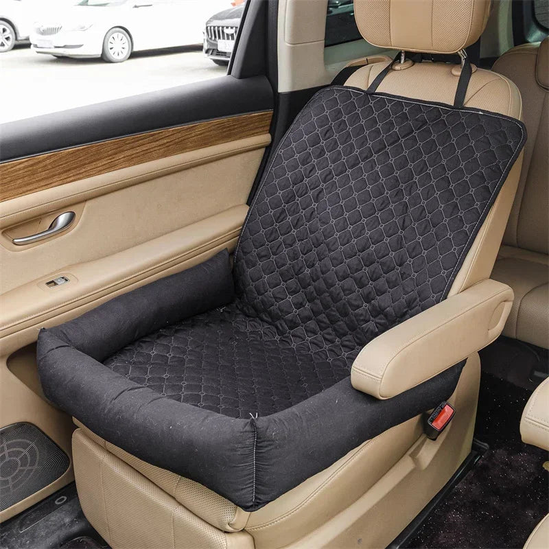 Pawmodo | Housse de siège de voiture pour chien étanche avec protection anti-saleté | Lit de voyage portable pour petits et moyens chiens
