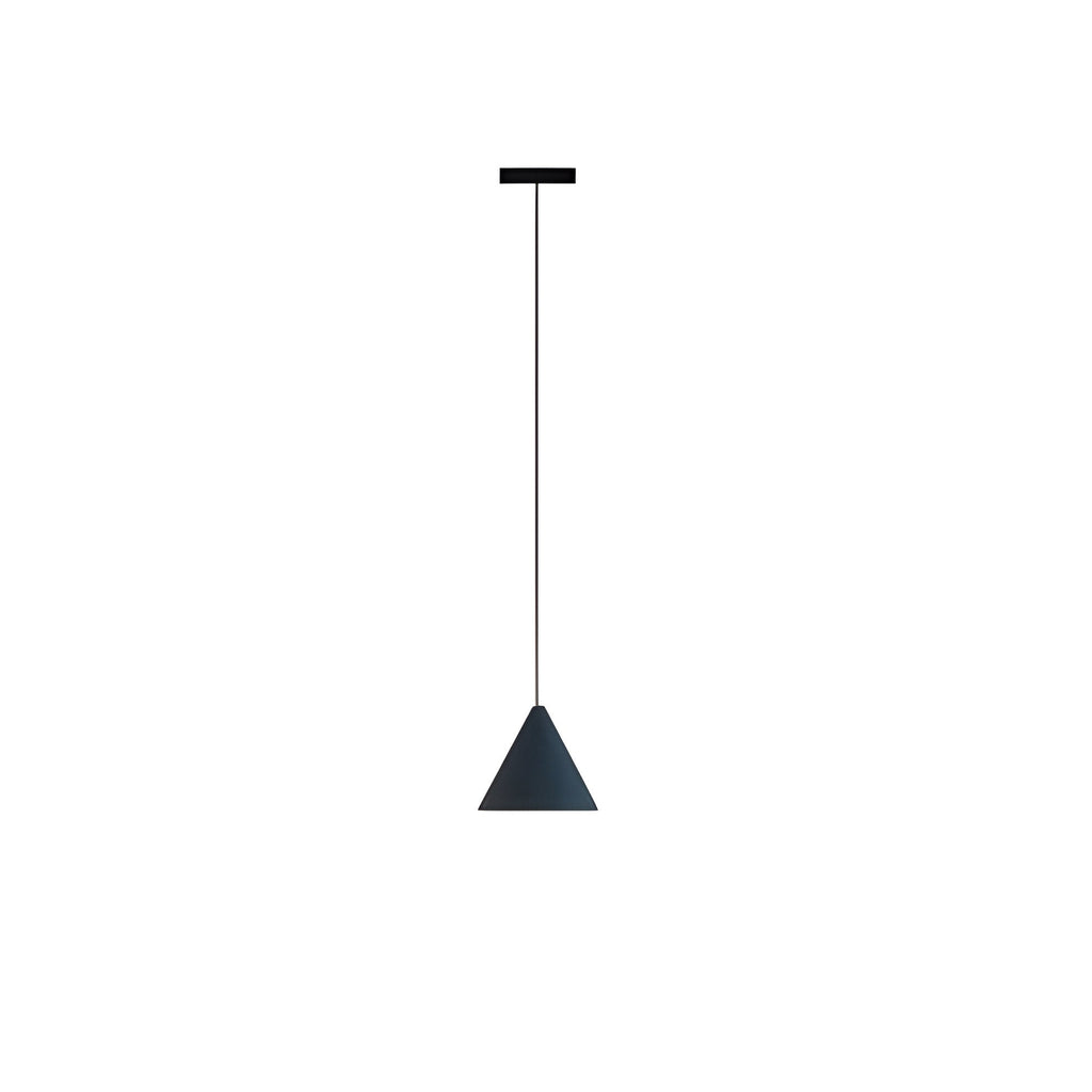 Luminaire suspendu en métal noir élégant avec douille E27