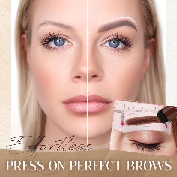Ensemble de pochoirs et de tampons pour sourcils pour une forme parfaite