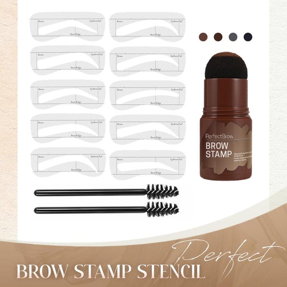 Ensemble de pochoirs et de tampons pour sourcils pour une forme parfaite