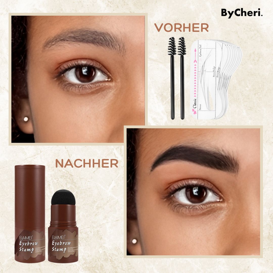 Ensemble de pochoirs et de tampons pour sourcils pour une forme parfaite
