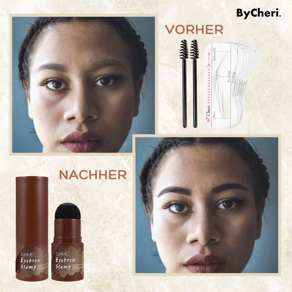 Ensemble de pochoirs et de tampons pour sourcils pour une forme parfaite
