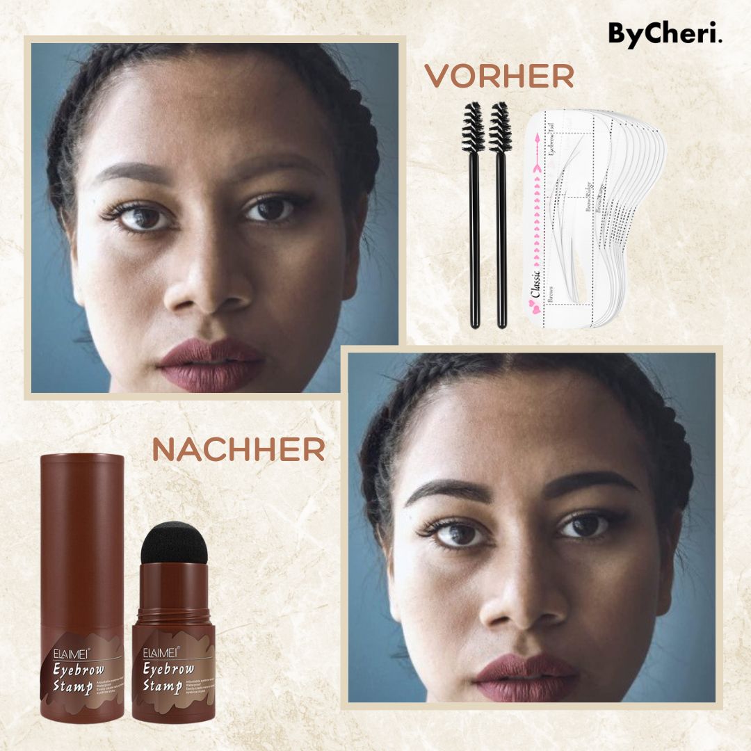 Ensemble de pochoirs et de tampons pour sourcils pour une forme parfaite