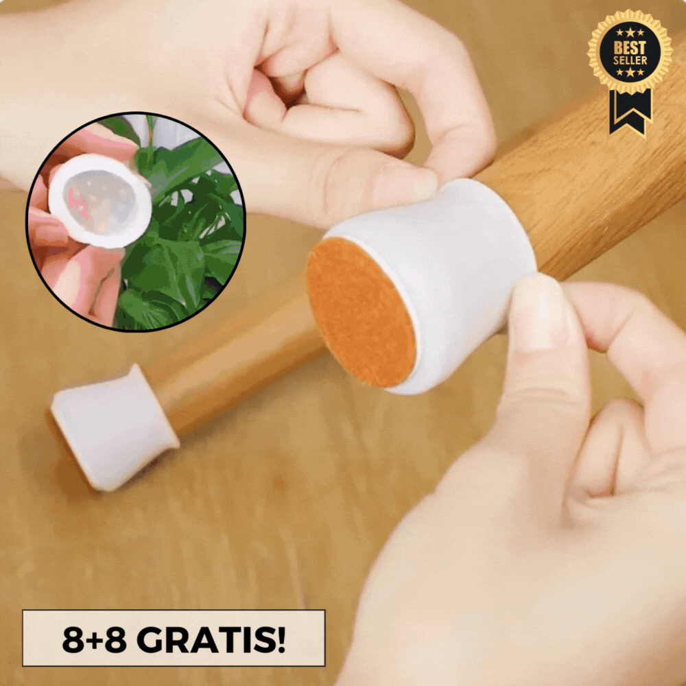 8+8 GRATUIT | QuietGlide - Couverture en silicone pour pieds de meubles