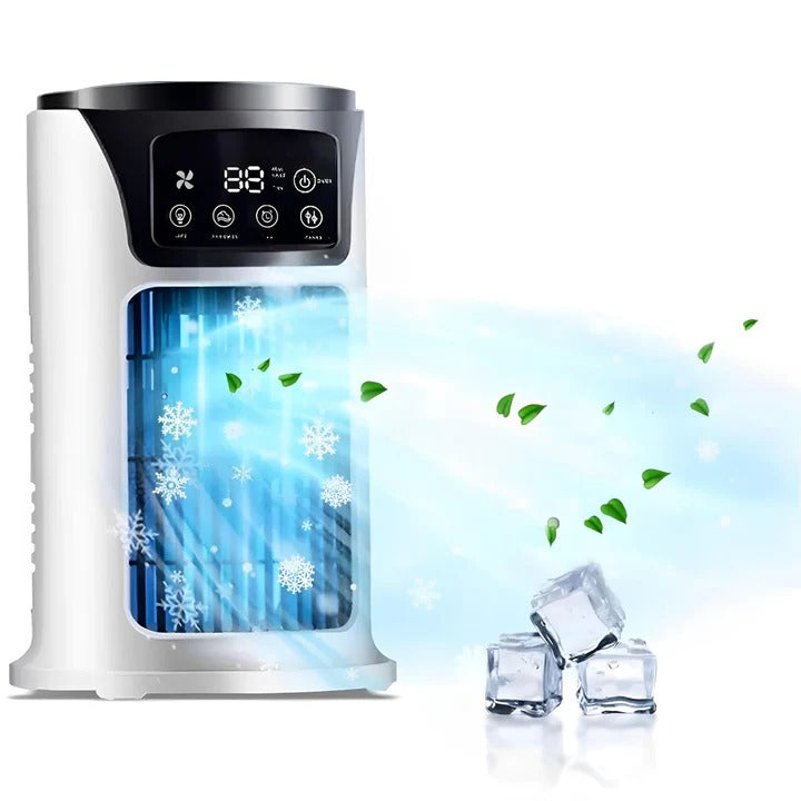 Climatiseur Portable | Mini Climatiseur avec Télécommande et Design Économiseur d'Énergie | Idéal pour Petits Espaces