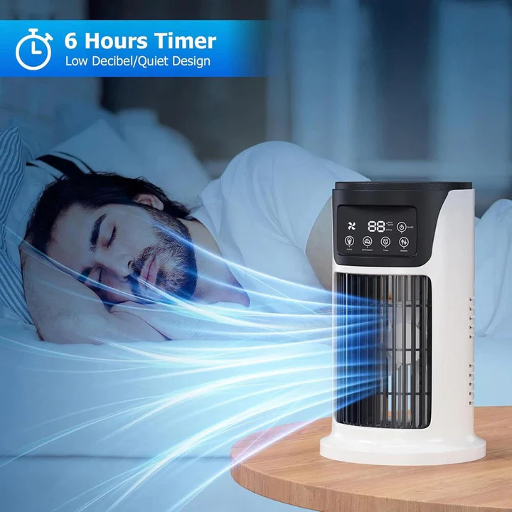 Climatiseur Portable | Mini Climatiseur avec Télécommande et Design Économiseur d'Énergie | Idéal pour Petits Espaces