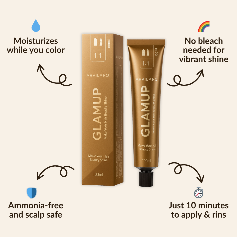 1+1 GRATUIT | GlamUp™ Teinture Capillaire Nourrissante Non-Décolorante