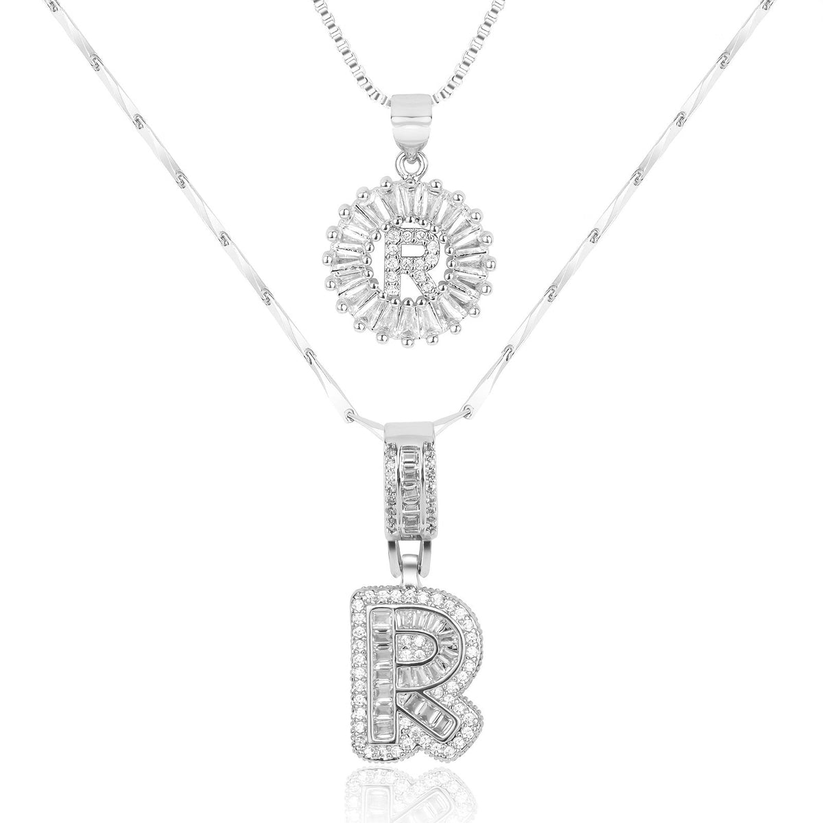 Collier GemLetter - Pendentif Initial avec Finition Luxe