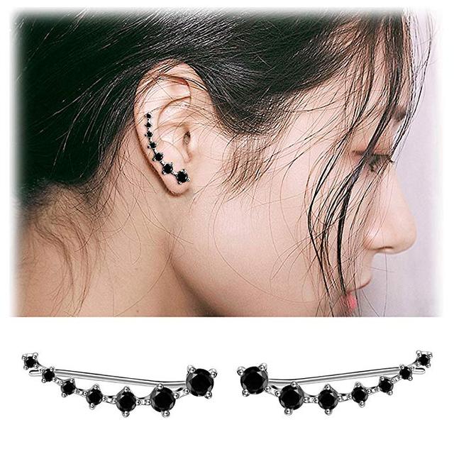 Glamour | Boucles d'oreilles en argent sterling 925 avec zircon brillant