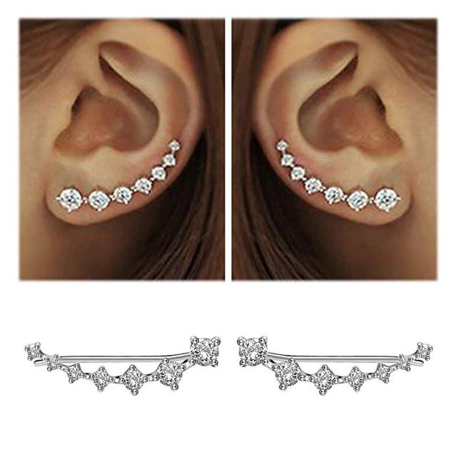 Glamour | Boucles d'oreilles en argent sterling 925 avec zircon brillant