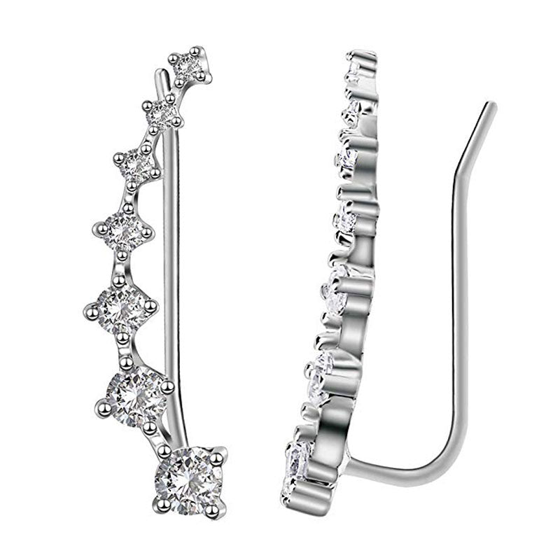 Glamour | Boucles d'oreilles en argent sterling 925 avec zircon brillant