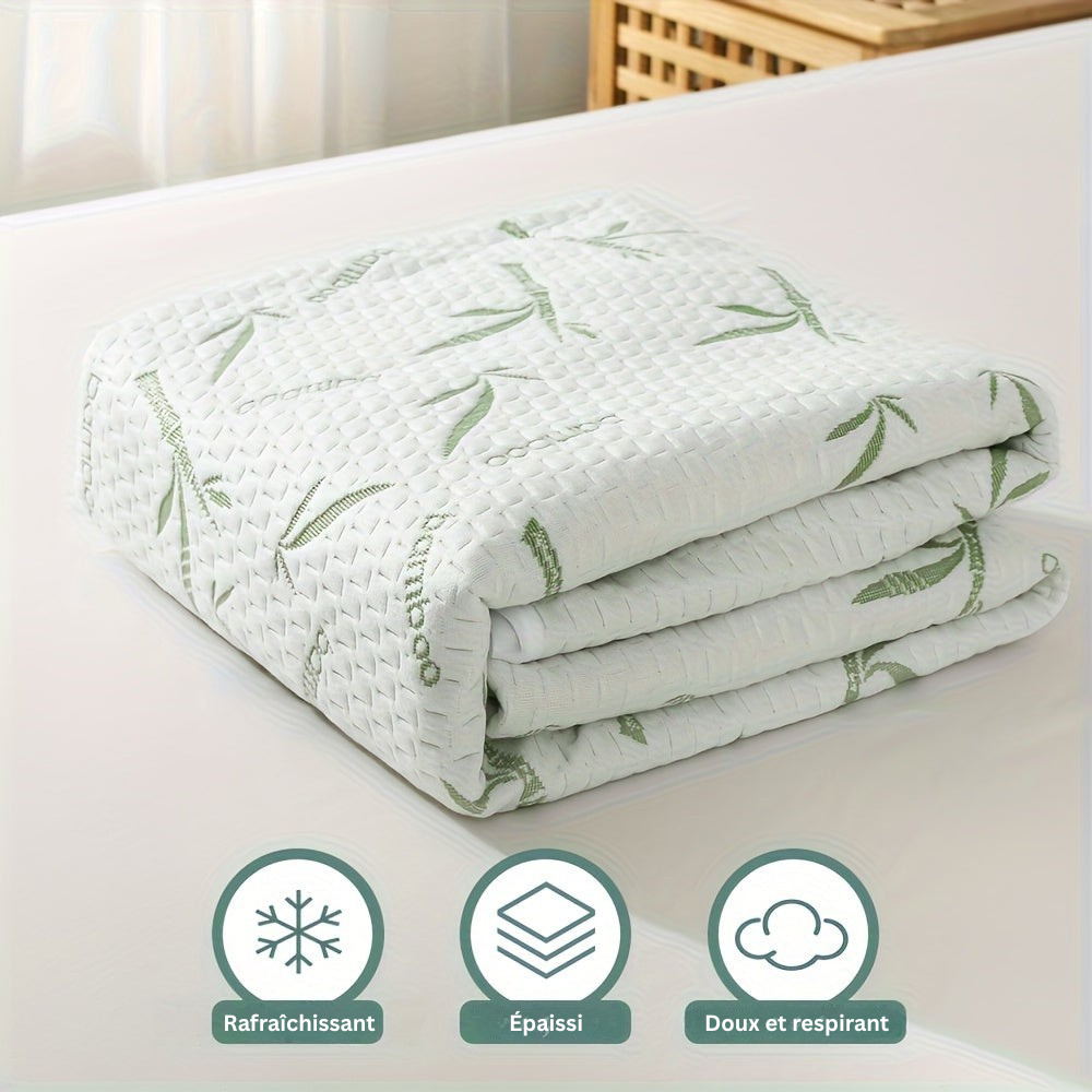 BambooCool Protège-matelas – Respirant et Rafraîchissant pour une Qualité de Sommeil Améliorée