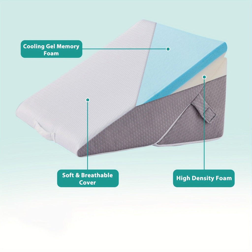 ComfortElevate - Oreiller en coin ajustable polyvalent pour un soutien ultime