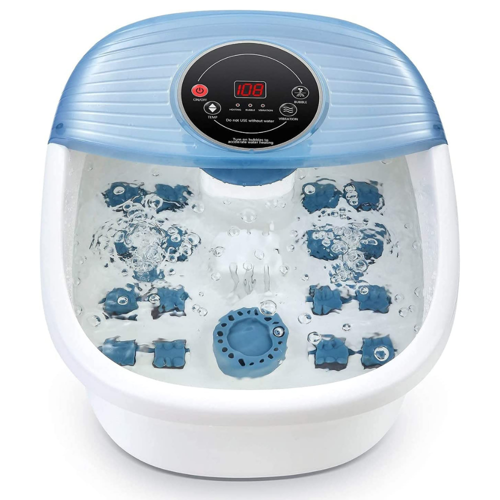 Spa pour les Pieds Relaxant | Massager Vibrant pour Pieds avec Contrôle de Température & Bain à Bulles pour un Confort Ultime