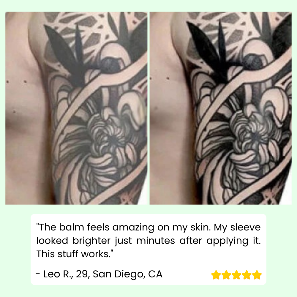 InkGlow™ – Éclaircissez, Soignez et Fixez la Couleur de Votre Tatouage