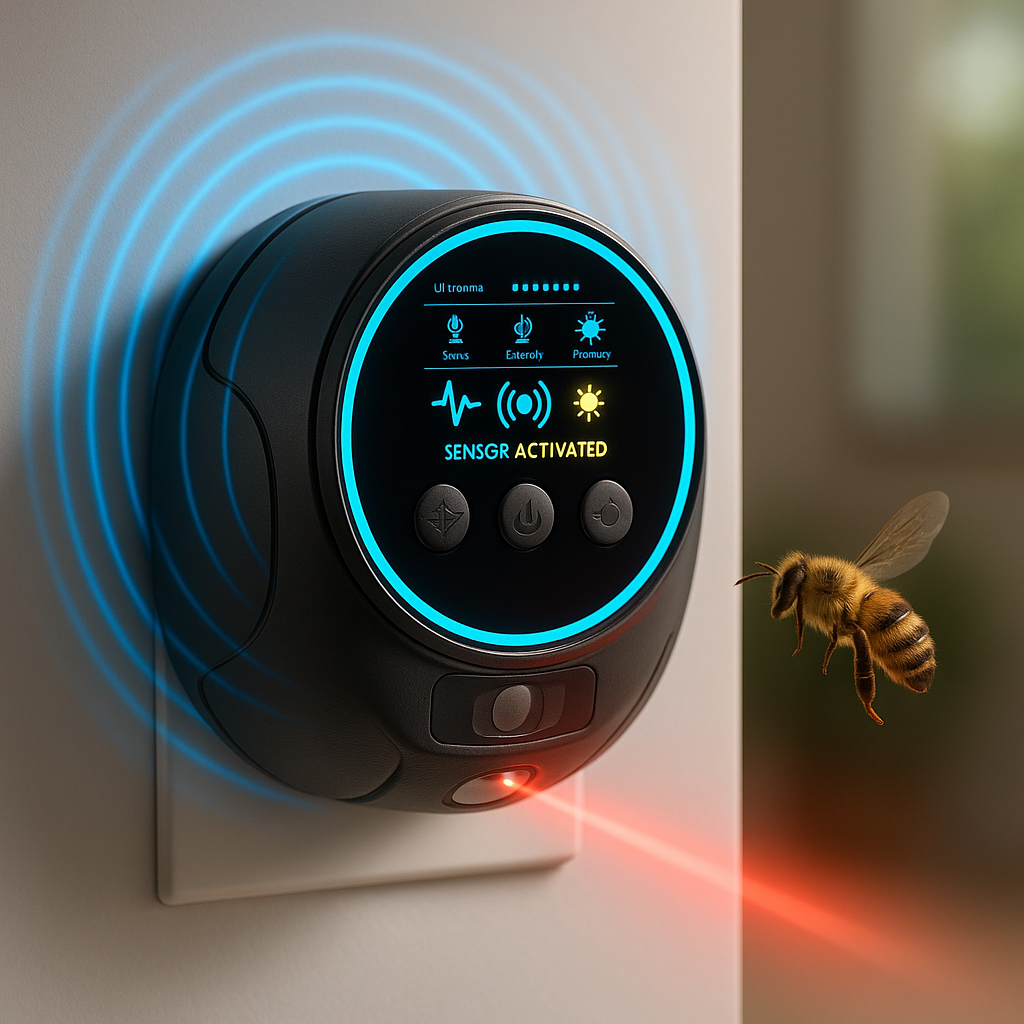 Rodent Defense | Répulsif Ultrasonique pour Souris avec Fonctionnement Silencieux | Design Plug-In pour une Couverture de 3200 pieds carrés