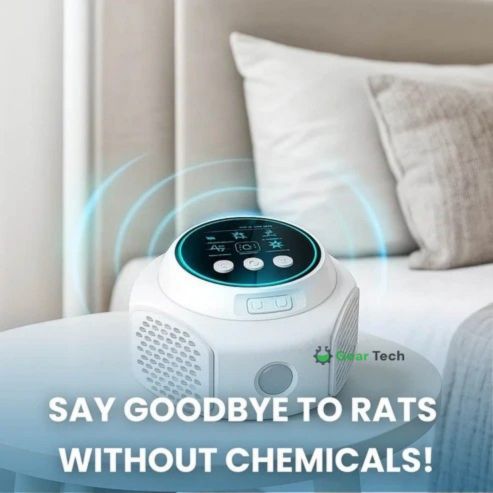 Rodent Defense | Répulsif Ultrasonique pour Souris avec Fonctionnement Silencieux | Design Plug-In pour une Couverture de 3200 pieds carrés